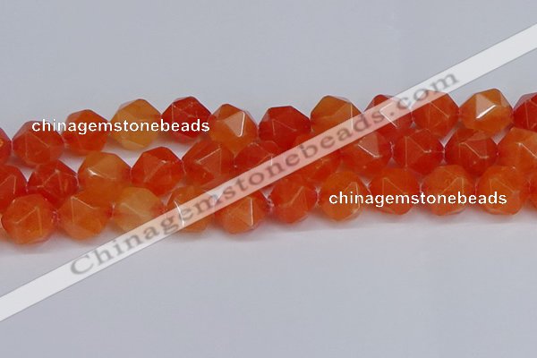 CNG6291 15.5 inches 14mm faceted nuggets candy jade beads