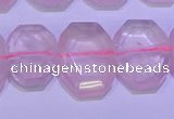 CNG6301 15.5 inches 13*18mm - 15*20mm faceted freeform rose quartz beads