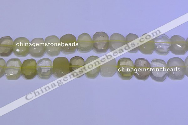 CNG6304 15.5 inches 13*18mm - 15*20mm faceted freeform lemon quartz beads