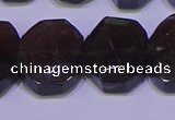 CNG6308 15.5 inches 13*18mm - 15*20mm faceted freeform smoky quartz beads