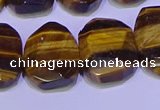 CNG6314 13*18mm - 15*20mm faceted freeform yellow tiger eye beads