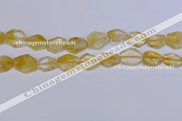 CNG6327 15.5 inches 14*18mm - 16*22mm freeform citrine beads