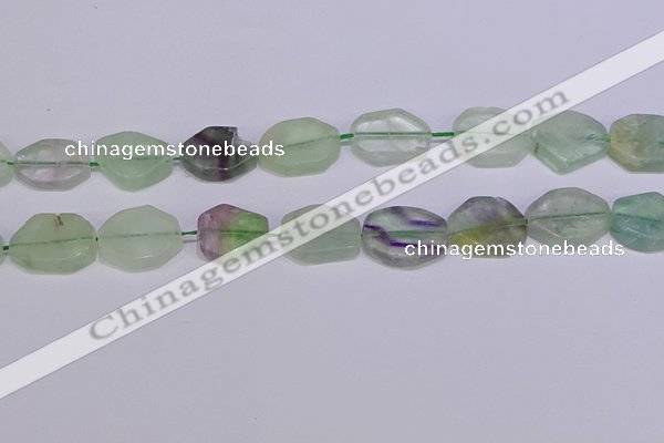 CNG6334 15.5 inches 14*18mm - 16*22mm freeform fluorite beads