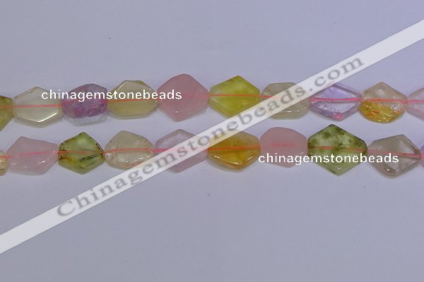 CNG6338 15.5 inches 14*18mm - 16*22mm freeform mixed quartz beads