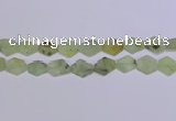 CNG6357 14*18mm - 16*22mm freeform green matte rutilated quartz beads