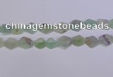 CNG6361 15.5 inches 14*18mm - 16*22mm freeform matte fluorite beads