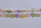 CNG6363 15.5 inches 14*18mm - 16*22mm freeform matte mixed quartz beads