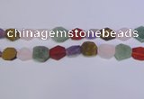 CNG6375 15.5 inches 14*18mm - 16*22mm freeform matte mixed gemstone beads