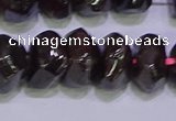 CNG6382 15.5 inches 6*14mm - 8*14mm nuggets red garnet beads