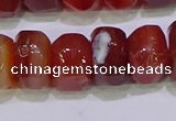 CNG6383 15.5 inches 6*14mm - 8*14mm nuggets red agate beads