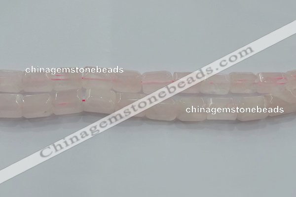 CNG6403 15.5 inches 15*20mm faceted nuggets rose quartz beads