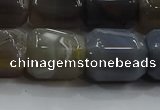 CNG6410 15.5 inches 15*20mm faceted nuggets grey agate beads