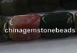 CNG6412 15.5 inches 15*20mm faceted nuggets moss agate beads