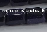 CNG6422 15.5 inches 15*20mm faceted nuggets blue goldstone beads