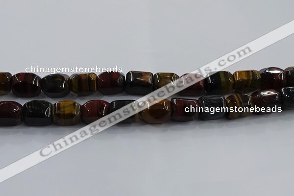 CNG6427 15.5 inches 15*20mm faceted nuggets mixed tiger eye beads