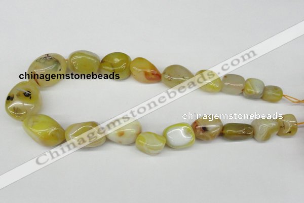 CNG65 15.5 inches 10*15mm - 20*30mm nuggets agate gemstone beads