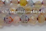 CNG6500 15.5 inches 6mm faceted nuggets agate beads wholesale