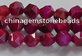 CNG6534 15.5 inches 6mm faceted nuggets red tiger eye beads