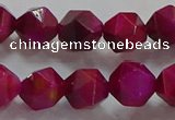 CNG6536 15.5 inches 10mm faceted nuggets red tiger eye beads