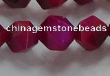 CNG6537 15.5 inches 12mm faceted nuggets red tiger eye beads