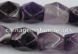 CNG655 15.5 inches 13*18mm faceted nuggets amethyst beads