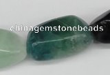 CNG68 15.5 inches 10*16mm - 25*35mm nuggets fluorite gemstone beads