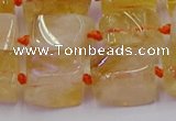 CNG6804 15.5 inches 8*12mm - 10*16mm nuggets citrine beads