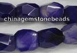 CNG681 15.5 inches 13*18mm - 15*20mm faceted nuggets agate beads