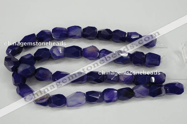 CNG681 15.5 inches 13*18mm - 15*20mm faceted nuggets agate beads