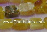 CNG6812 15.5 inches 5*8mm - 8*12mm nuggets yellow opal beads
