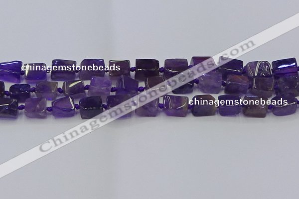 CNG6818 15.5 inches 5*8mm - 8*12mm nuggets amethyst beads