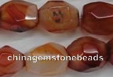 CNG685 15.5 inches 15*18mm - 18*20mm faceted nuggets agate beads