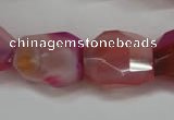 CNG687 15.5 inches 15*18mm - 18*20mm faceted nuggets agate beads