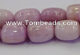 CNG6878 15.5 inches 12*16mm - 13*18mm nuggets pink kunzite beads