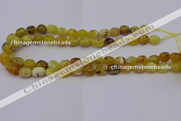 CNG6880 15.5 inches 8*12mm - 10*14mm nuggets yellow opal beads