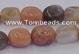 CNG6896 15.5 inches 8*12mm - 10*14mm nuggets mixed moonstone beads