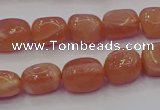 CNG6900 15.5 inches 8*12mm - 10*14mm nuggets moonstone beads