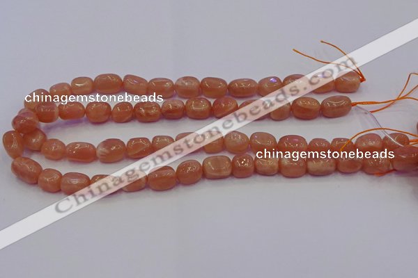 CNG6900 15.5 inches 8*12mm - 10*14mm nuggets moonstone beads