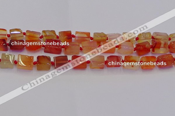 CNG6932 15.5 inches 5*8mm - 8*12mm nuggets red agate beads