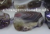 CNG6942 15.5 inches 18*25mm - 25*35mm freeform Botswana agate beads