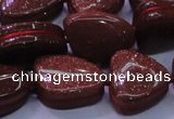 CNG695 15.5 inches 13*18mm - 15*16mm freeform goldstone beads