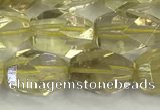 CNG6954 10*14mm - 12*16mm faceted nuggets lemon quartz beads