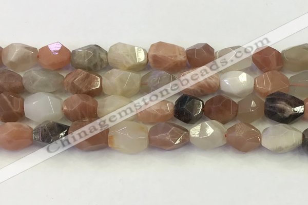 CNG6967 12*14mm - 13*18mm faceted nuggets mixed moonstone beads