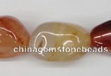 CNG70 15.5 inches 13*18mm - 25*35mm nuggets red agate gemstone beads