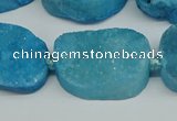CNG7025 15.5 inches 20*28mm - 25*35mm freeform druzy agate beads