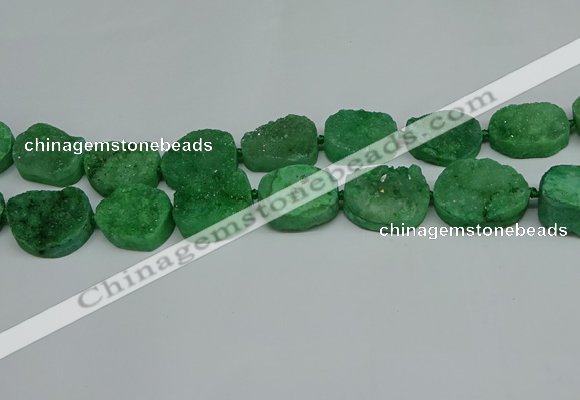 CNG7026 15.5 inches 20*28mm - 25*35mm freeform druzy agate beads