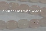 CNG704 15.5 inches 10*14mm nuggets rose quartz beads wholesale