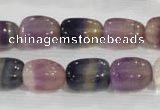 CNG707 15.5 inches 10*14mm nuggets fluorite beads wholesale