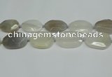 CNG7081 15.5 inches 25*35mm - 35*45mm faceted freeform agate beads