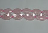 CNG7088 15.5 inches 25*35mm - 35*45mm faceted freeform rose quartz beads